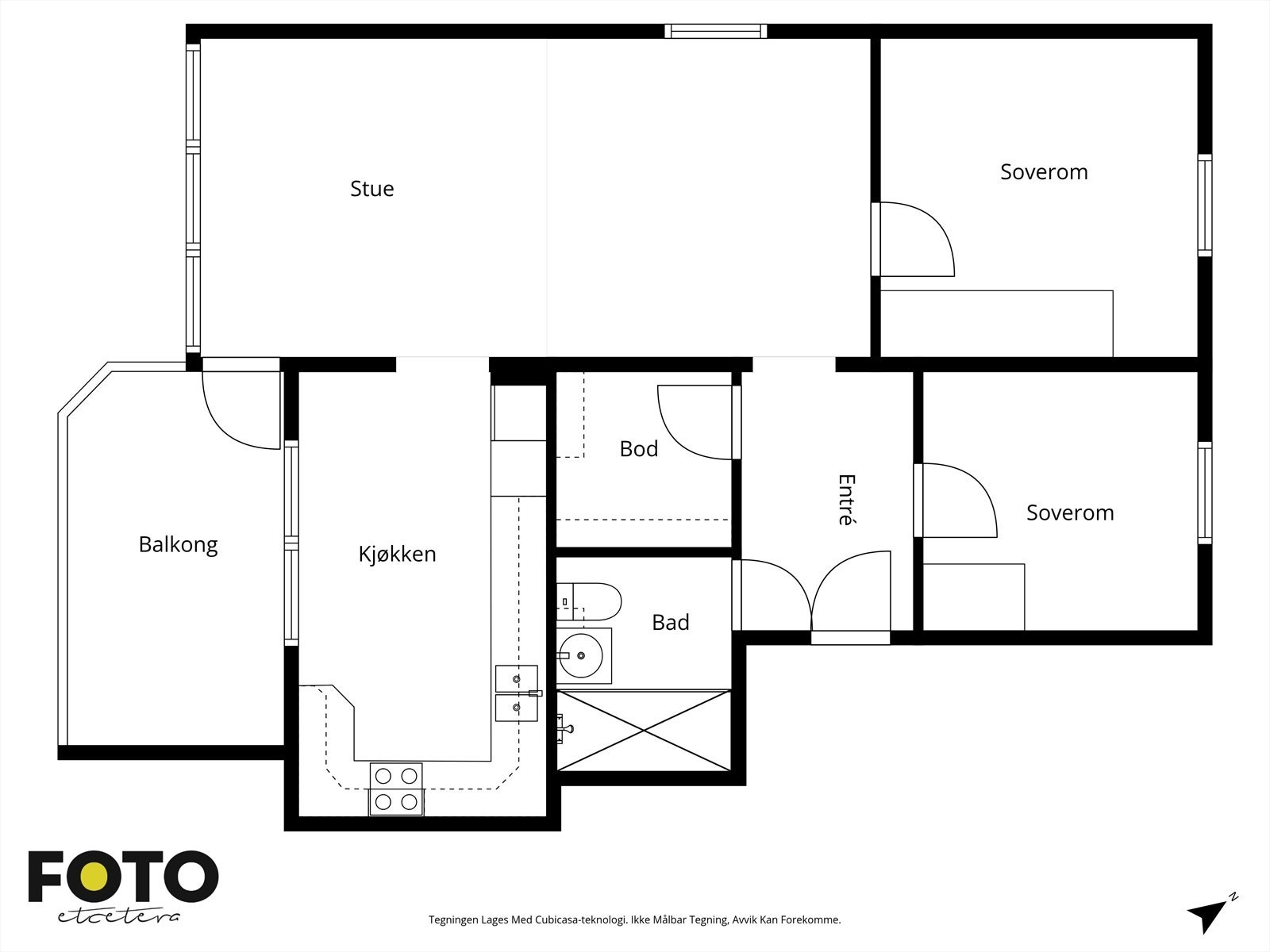 Veiledende plantegning - Ikke målbar Galleribilde