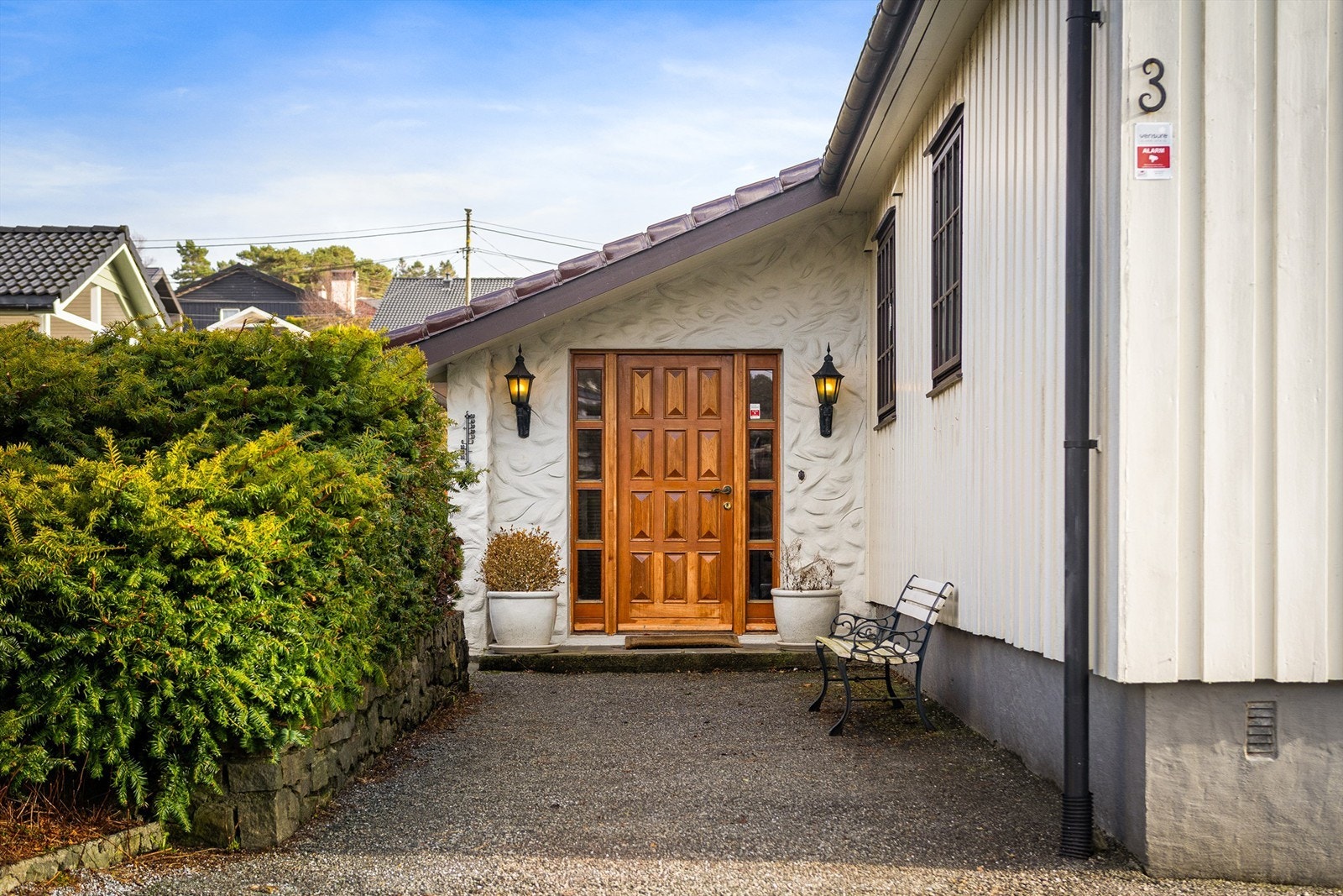 Innbydende inngangsparti. Galleribilde