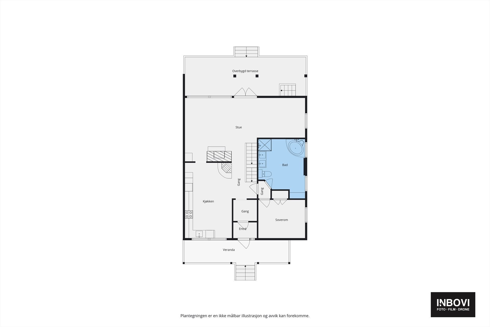 Plantegning 1.etg Galleribilde