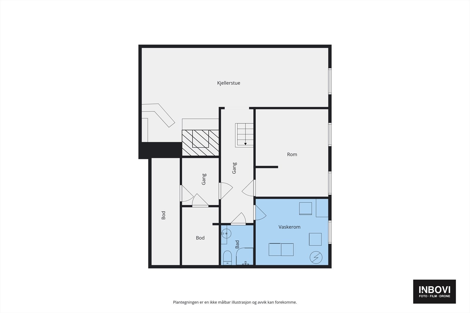 Plantegning kjeller Galleribilde