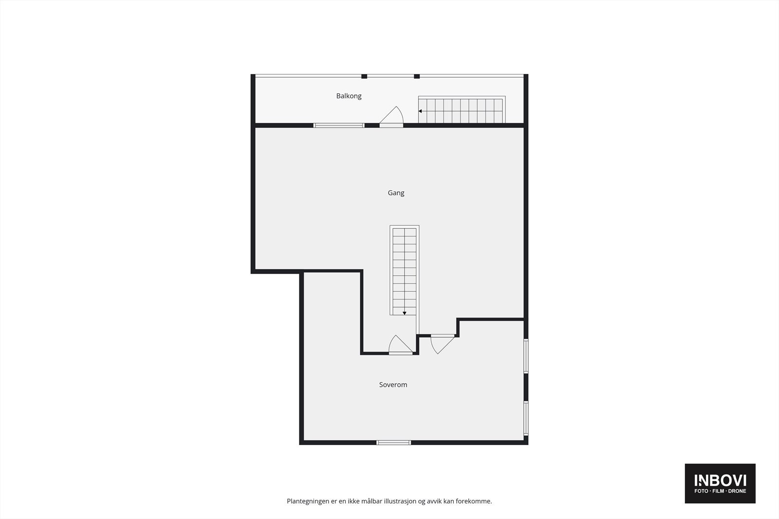 Plantegning loftetasjen Galleribilde