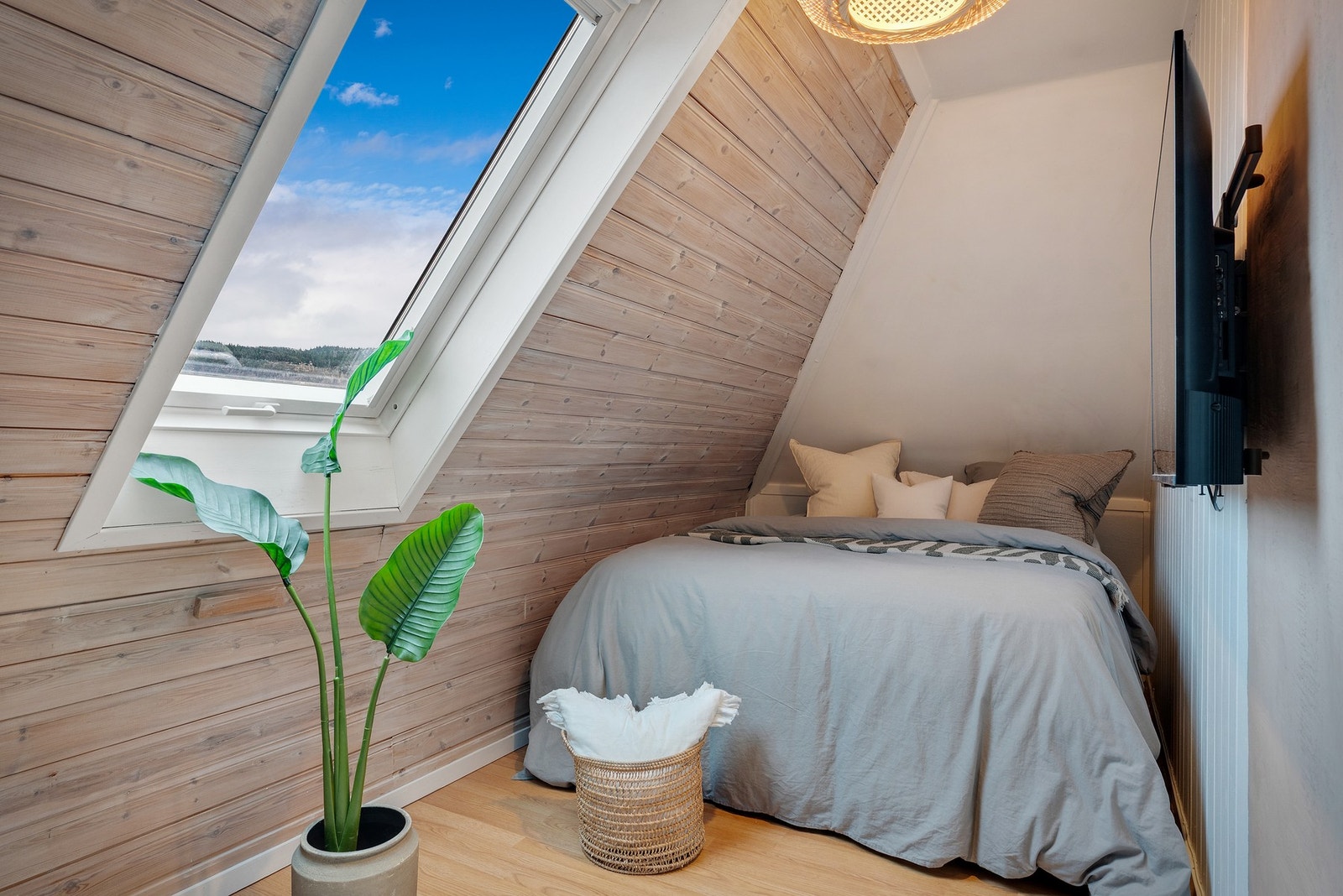 - Koselig plass til dobbeltseng - Galleribilde