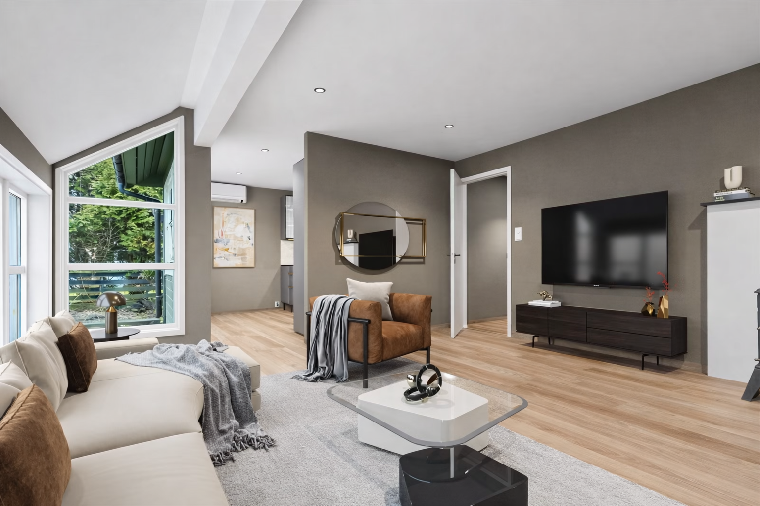 Her kan man skape sin egen drømmebolig! (KI og digitalt innredet for inspirasjon - avvik kan forekomme) Galleribilde