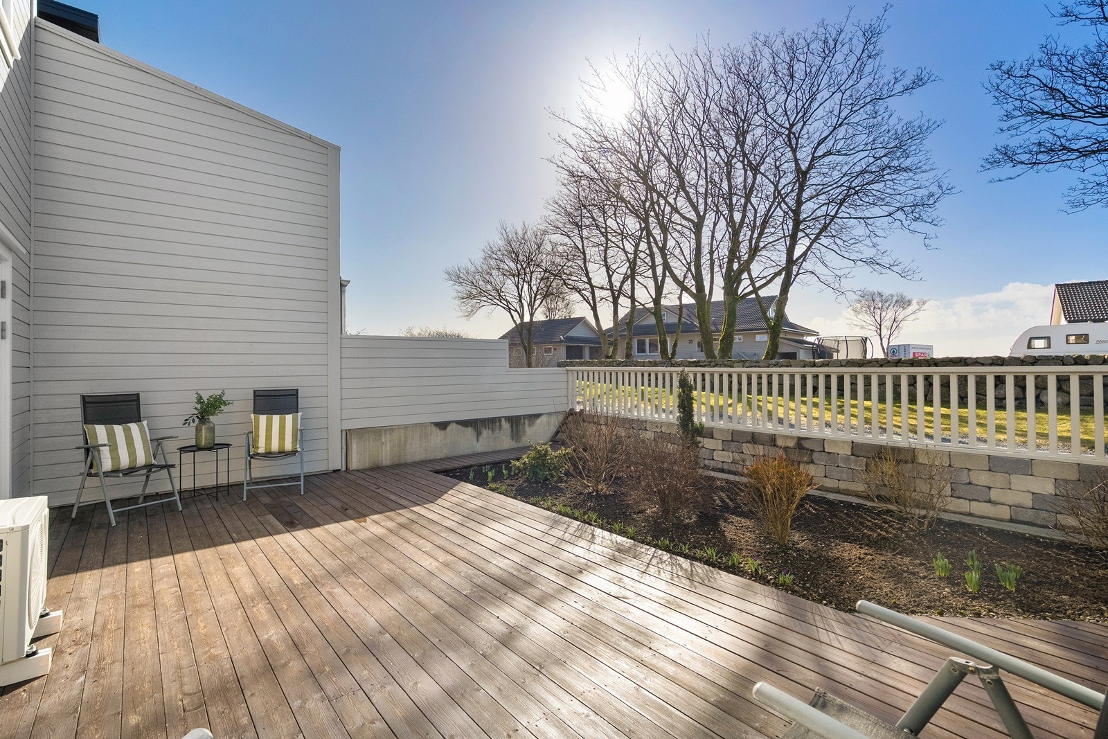 Terrassen har flere møbleringsmuligheter. Galleribilde