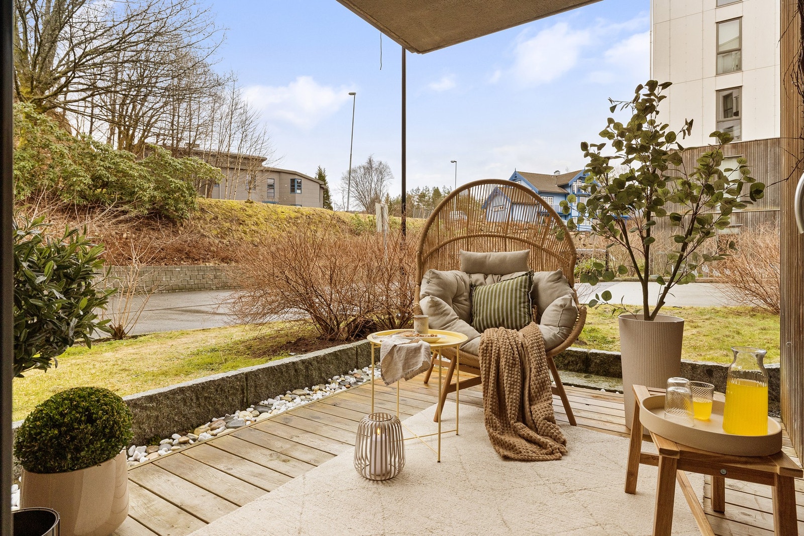 Trivelig terrasse på 6,7 kvm. Galleribilde