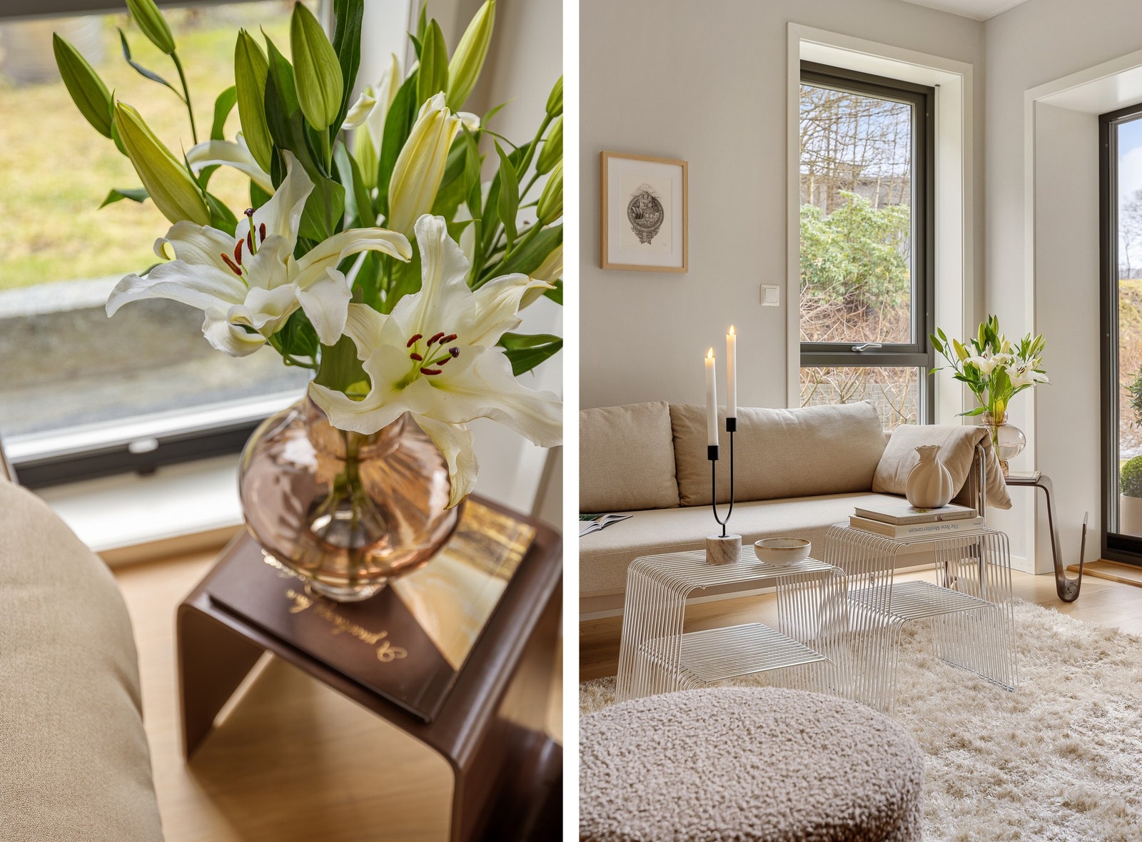 I stuen og på soverommene er det takhøyde på 2,55 m. Galleribilde