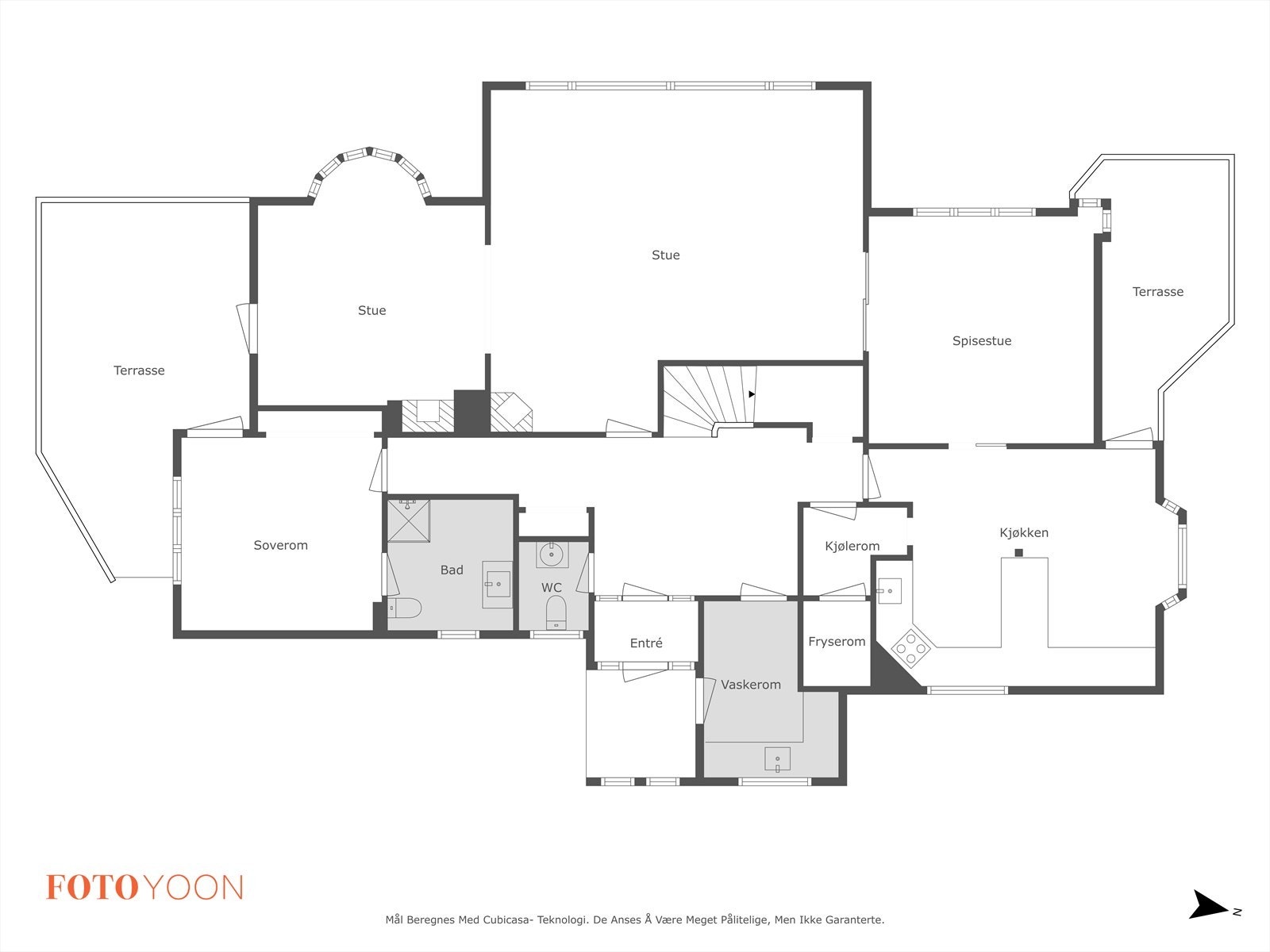 Planløsning - Hovedetasje Galleribilde