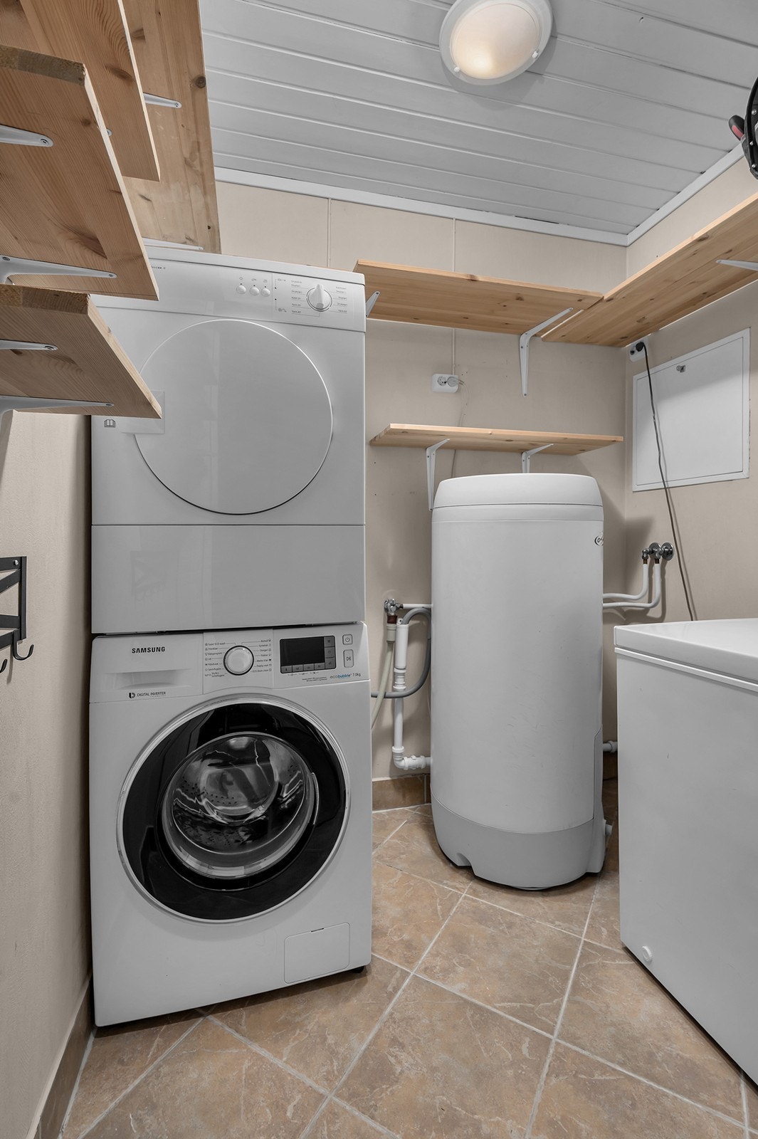 Bod med opplegg til vaskemaskin. Galleribilde