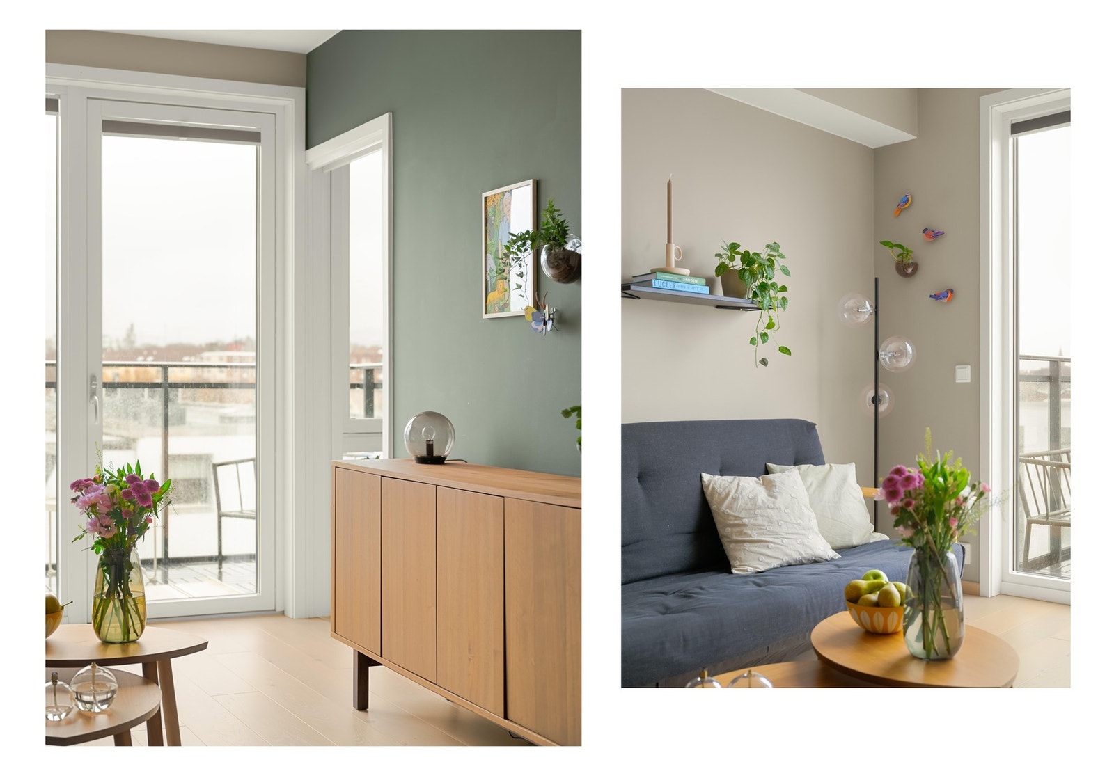 Stuen er innbydende og byr på en luftig atmosfære. De store vindusflatene er vestvendte, og slipper derfor inn herlig lys. Galleribilde