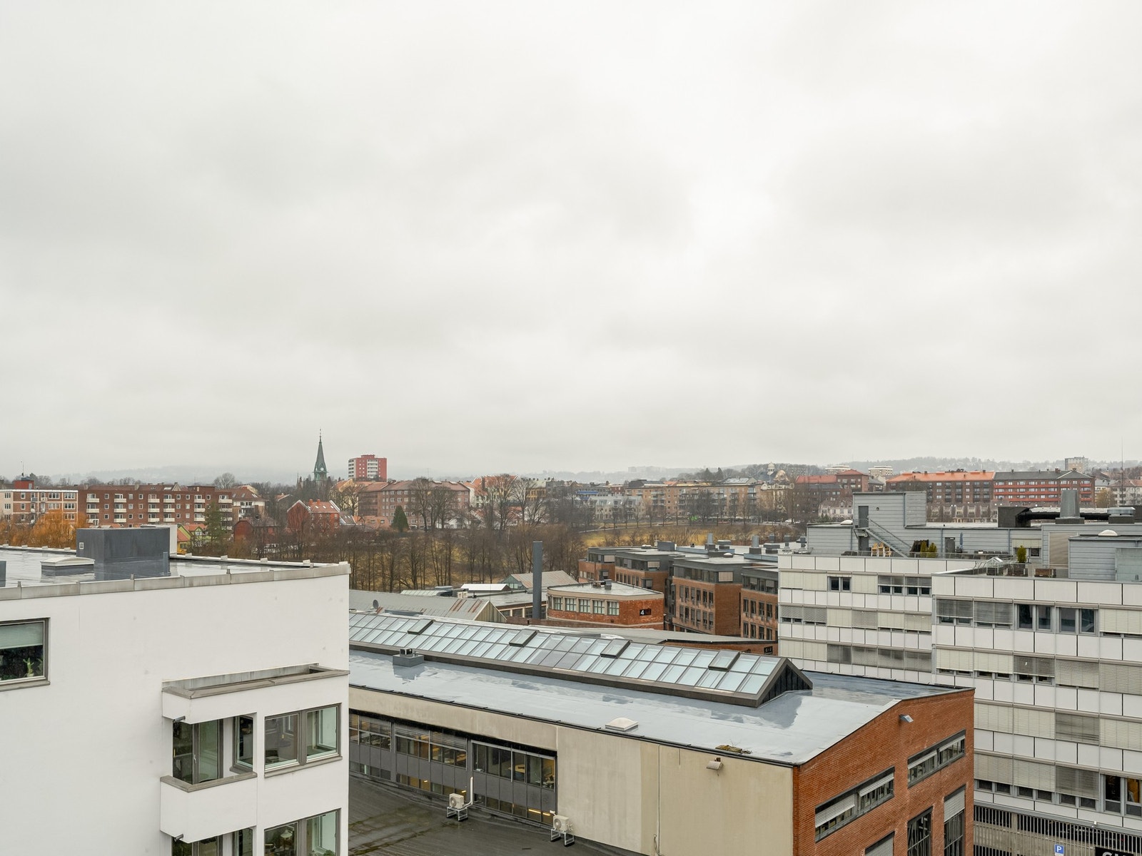 Slik kan utsikten se ut på en regnværsdag... Galleribilde
