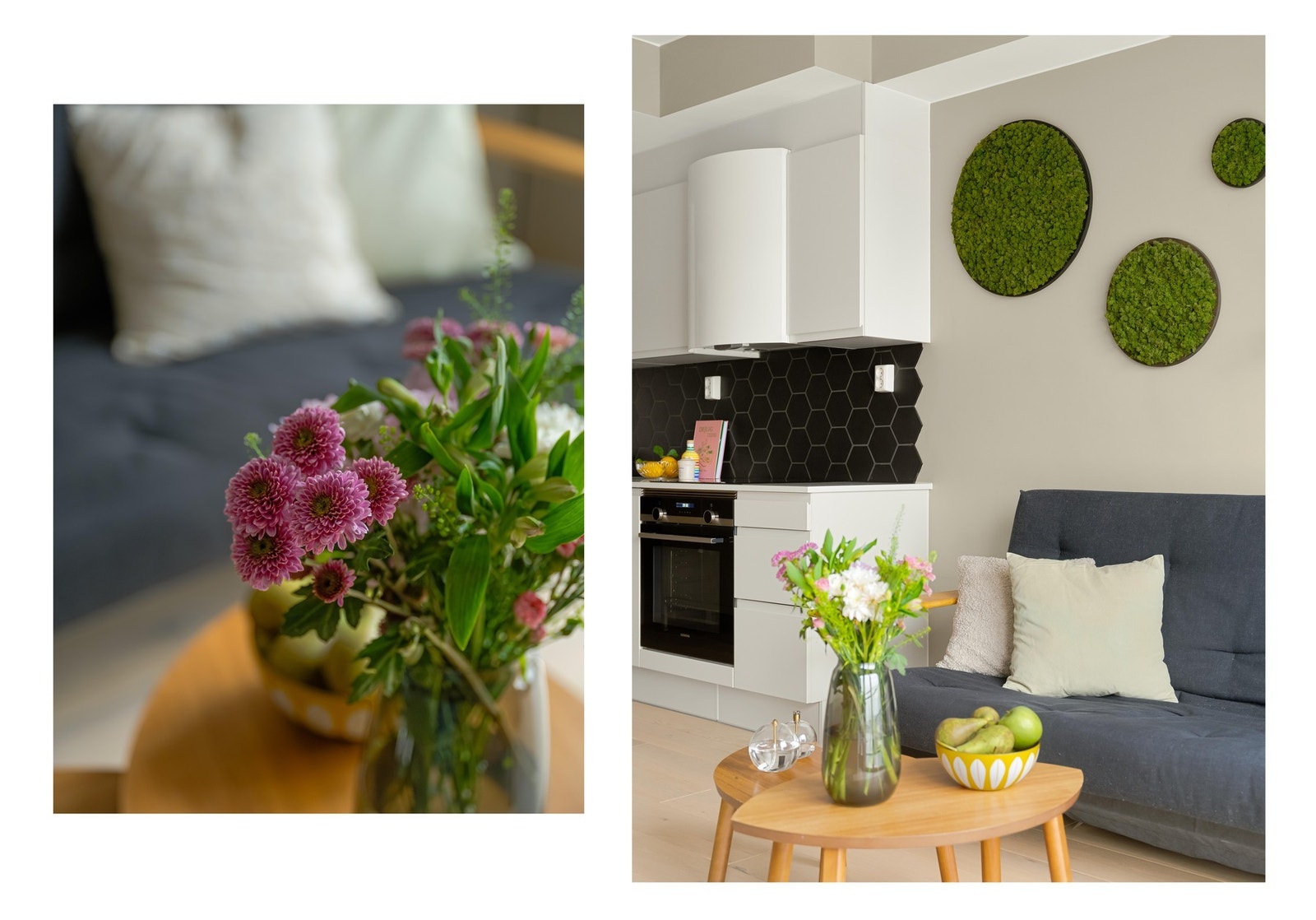 Det er vannbåren gulvvarme i alle rom, med behagelig én-stavs parkett over. Galleribilde