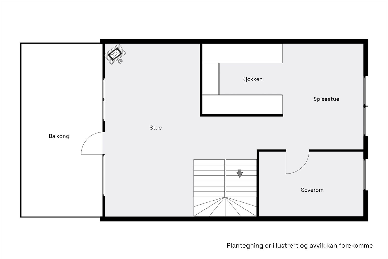 Plantegning | 2.etasje. Galleribilde