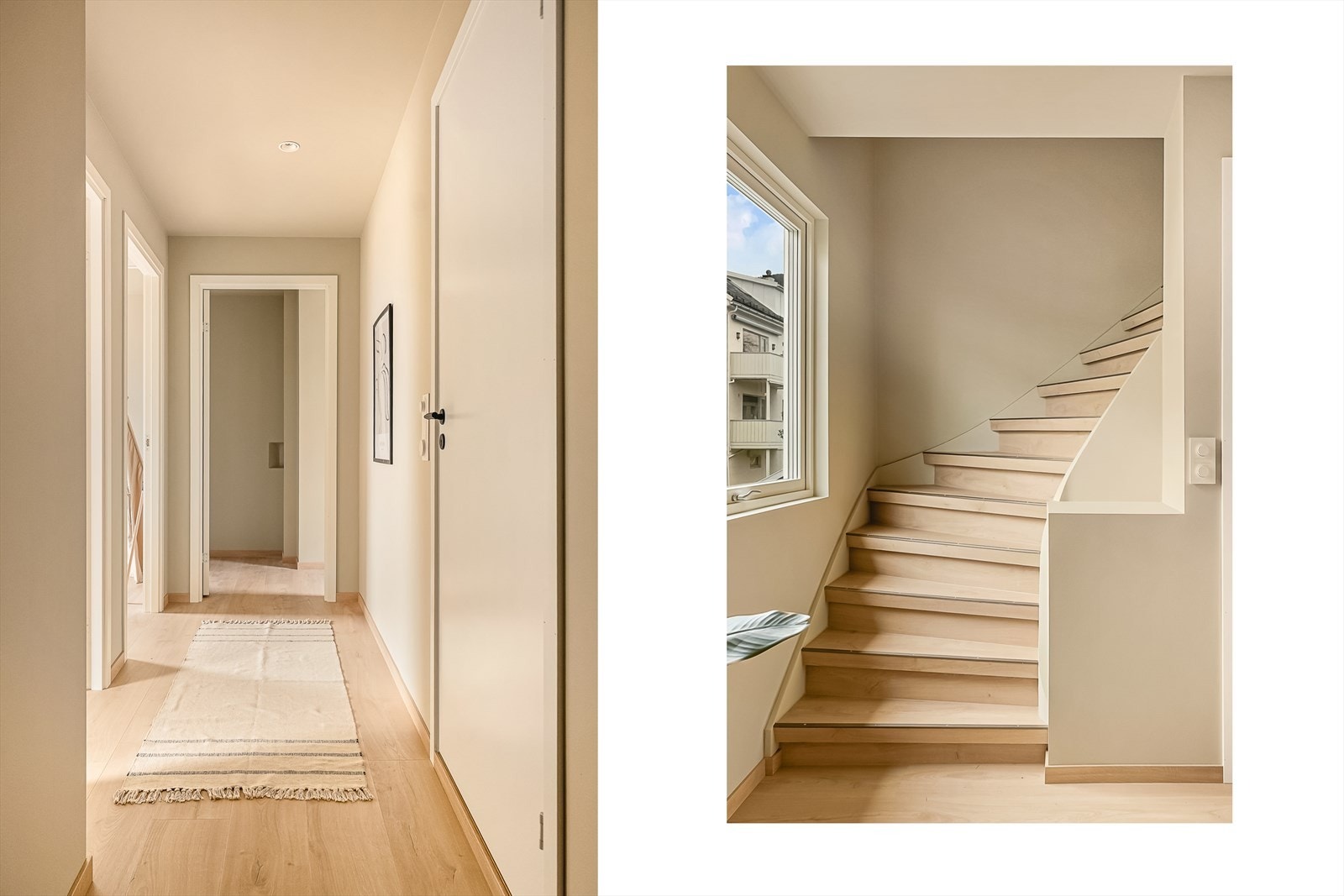 I andre etasje finner vi to gode soverom, et kontor og et nydelig bad. Galleribilde