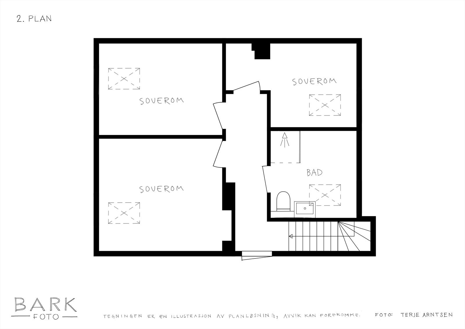 Plantegning 2. etasje. Galleribilde
