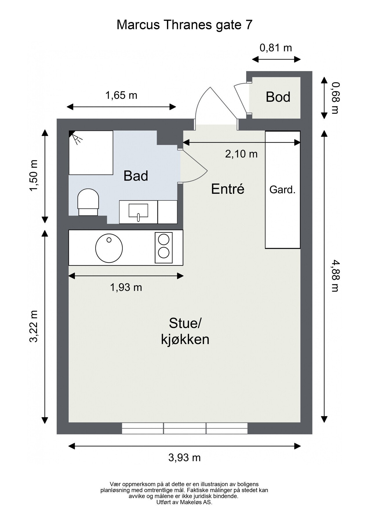 Plantegning 3.etasje. Galleribilde