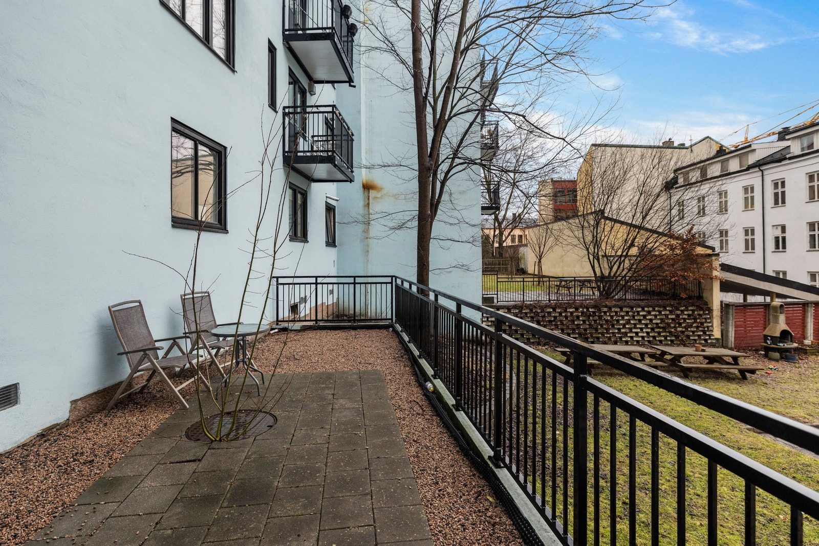 Området er pent opparbeidet. Galleribilde