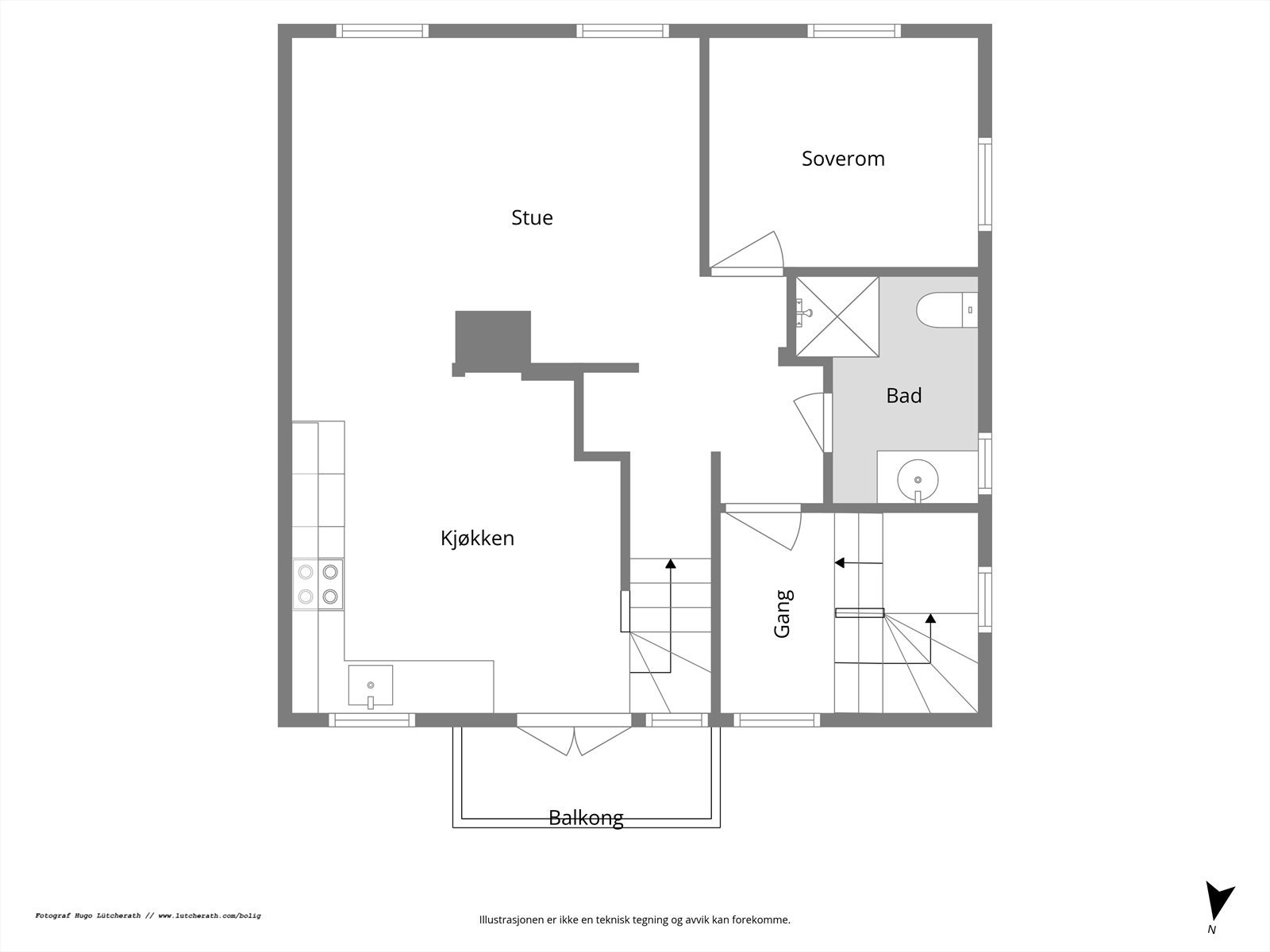 Plantegning Galleribilde