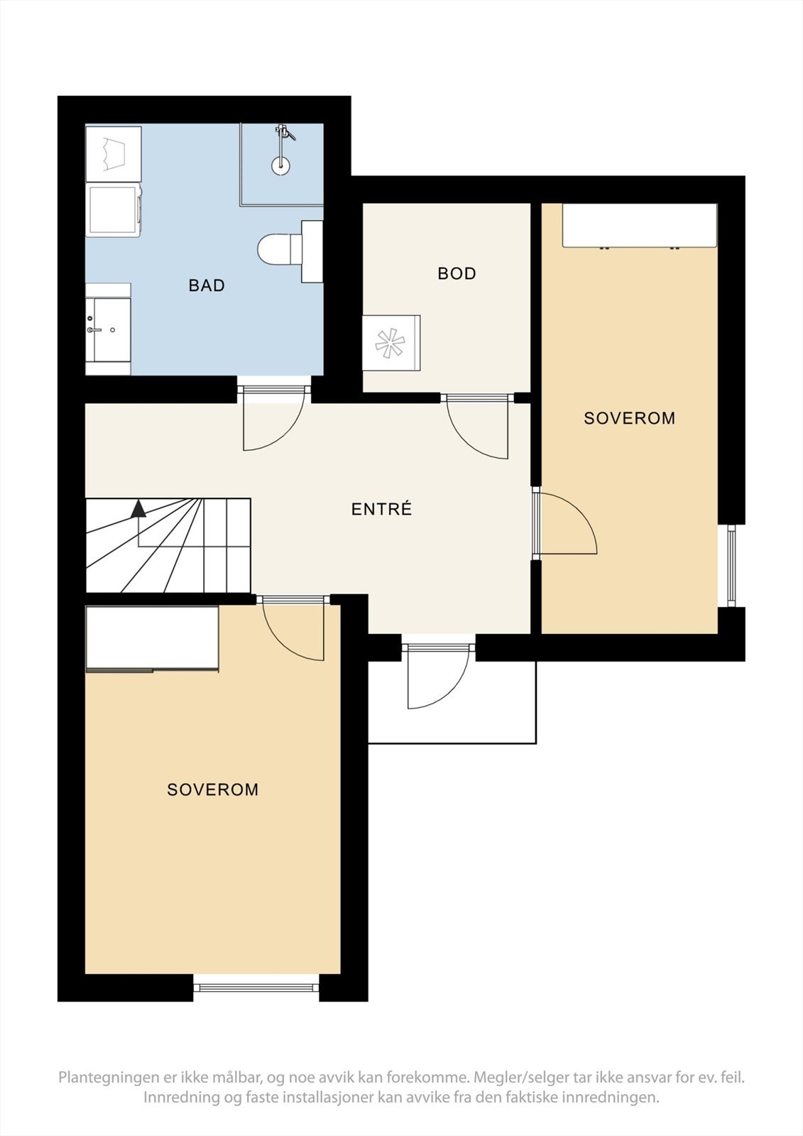 Plantegning underetasje. Galleribilde