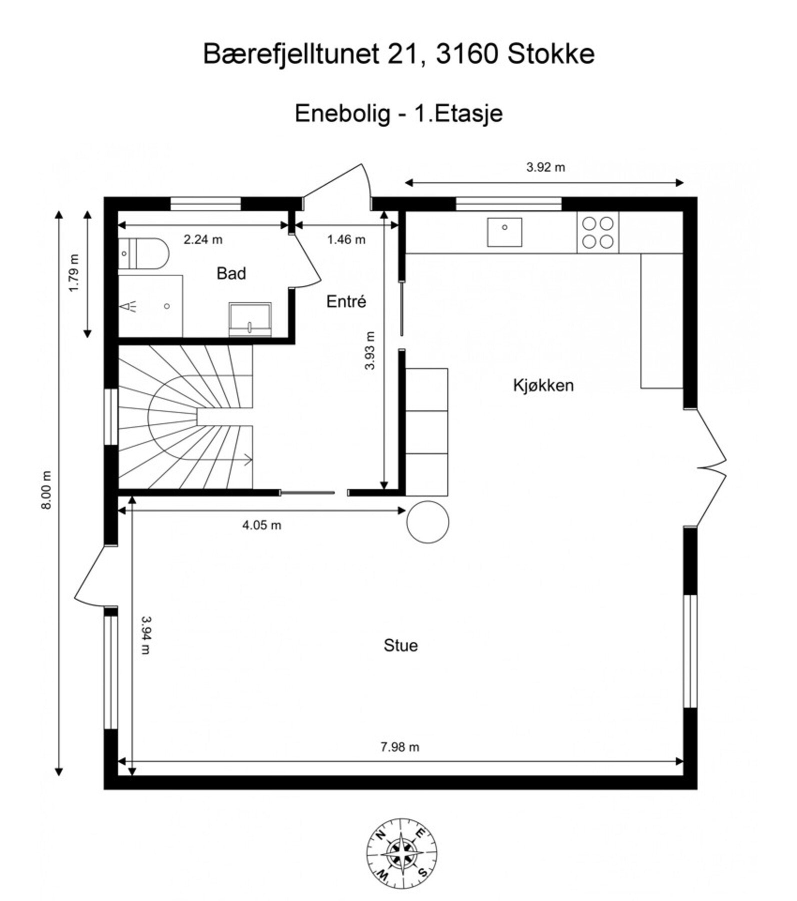 Bli kjent med planløsningen i 1.etasje Galleribilde