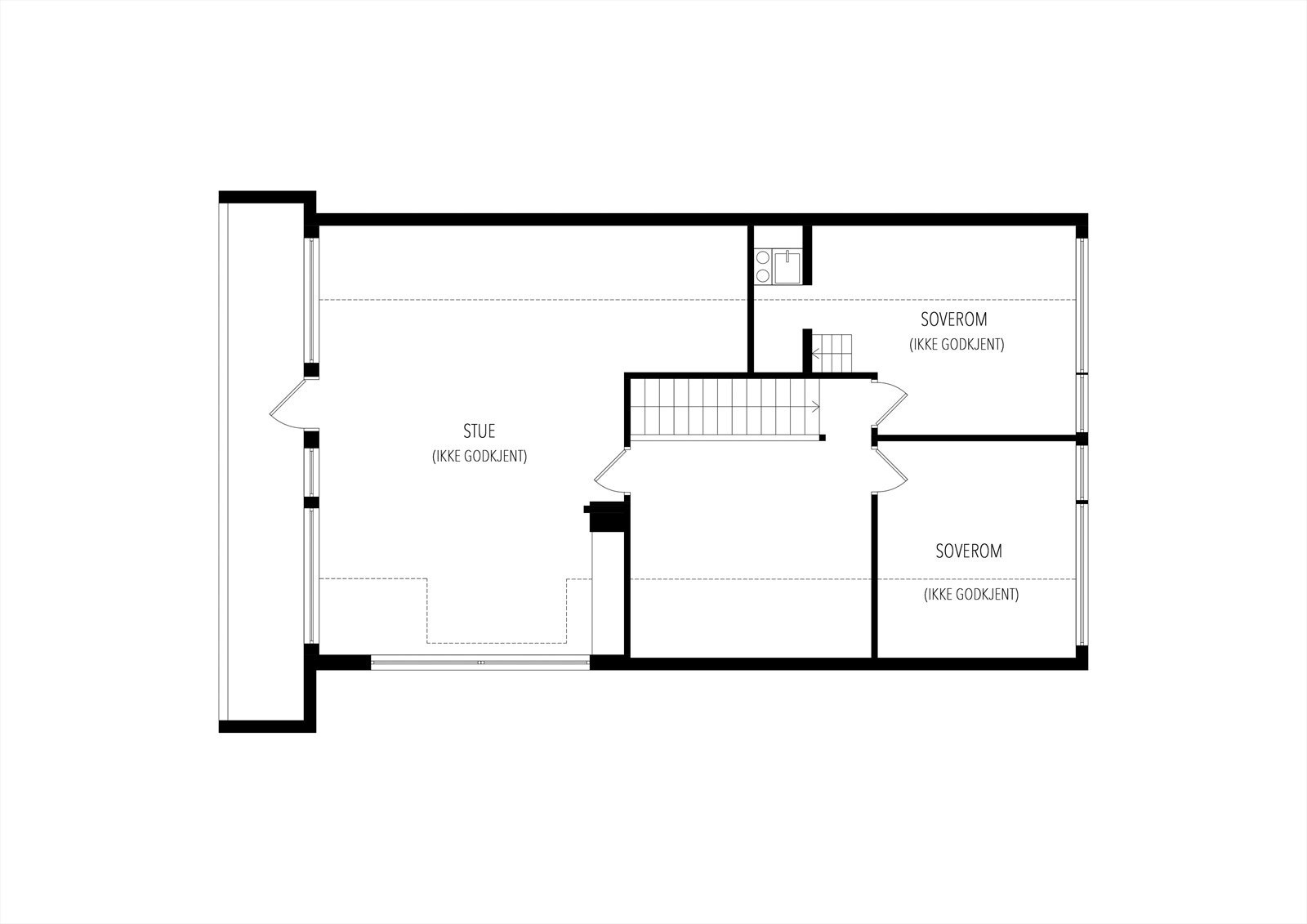 Plantegning loftetasje. Galleribilde