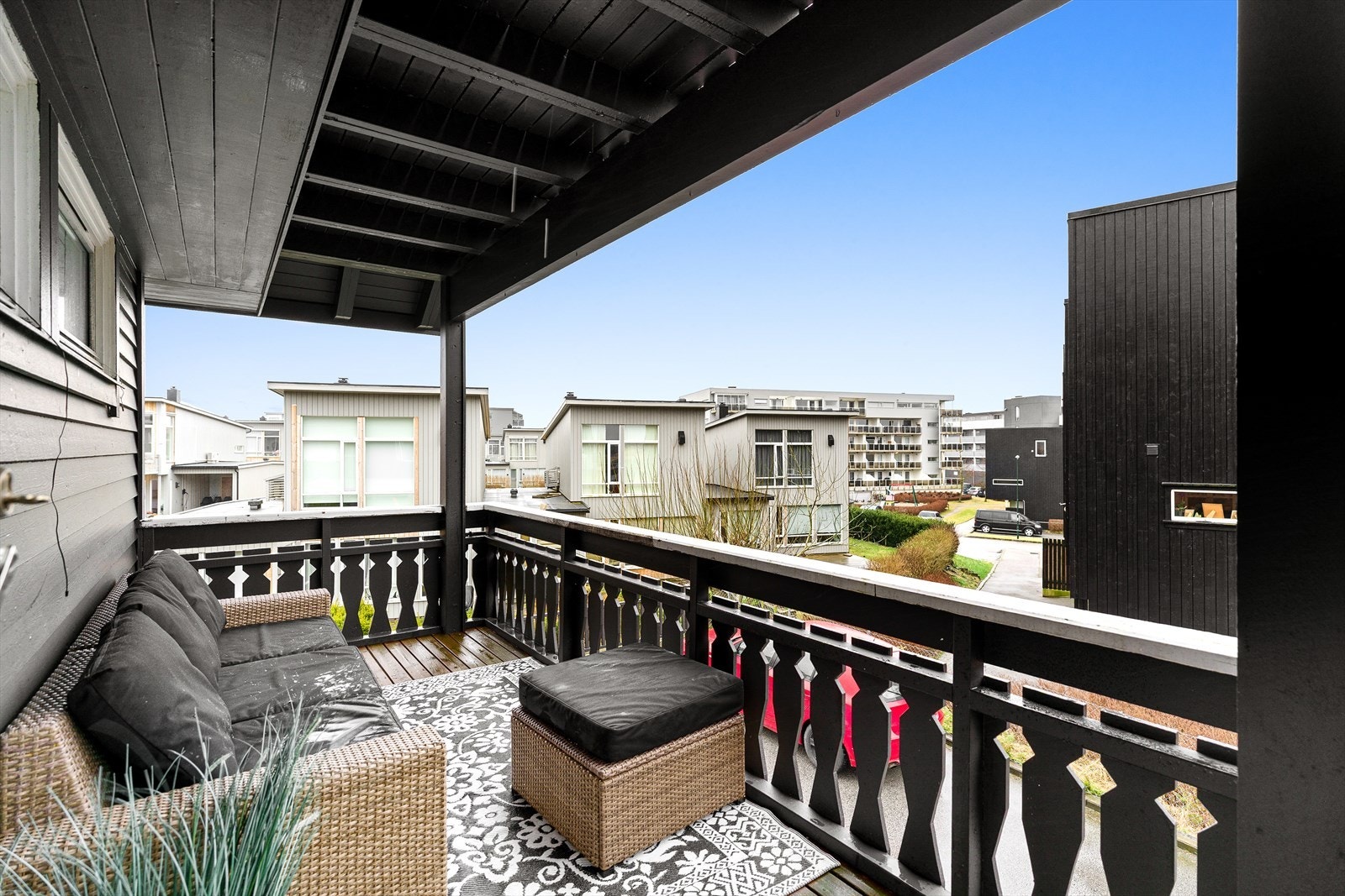 Her er det god plass for utemøbler. Galleribilde