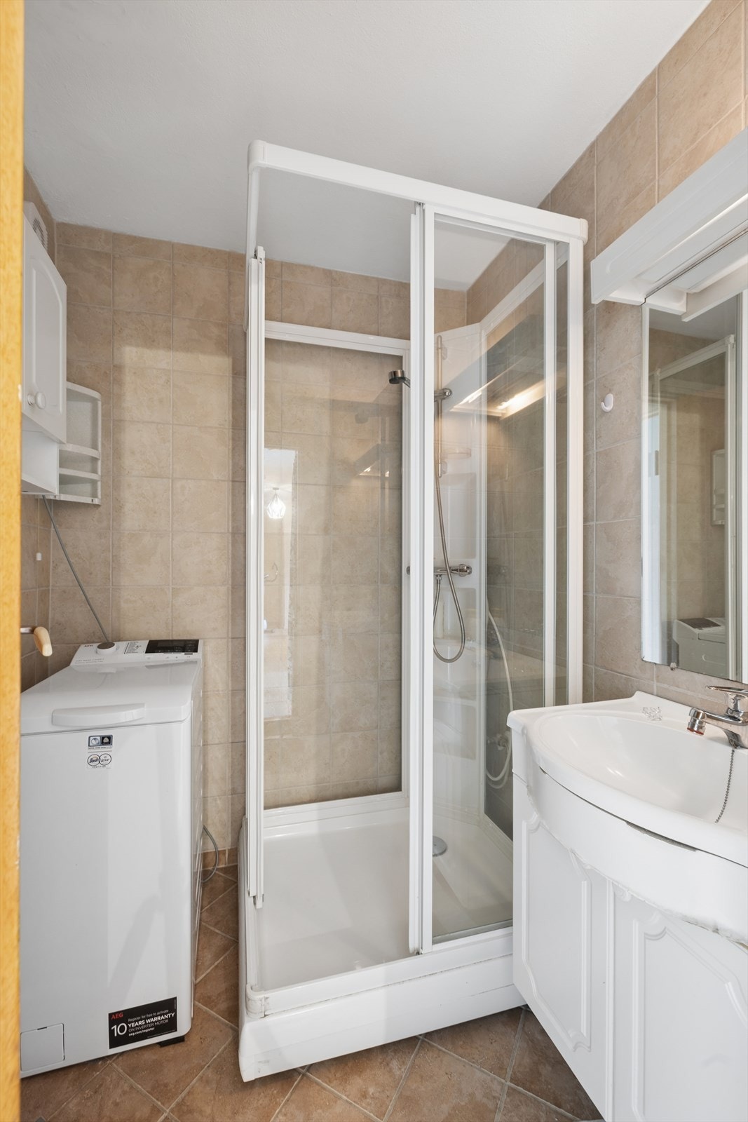 Rommet fungerer fint som det er, og har samtidig et opplagt potensial for den som ønsker en mer moderne oppgradering. Galleribilde