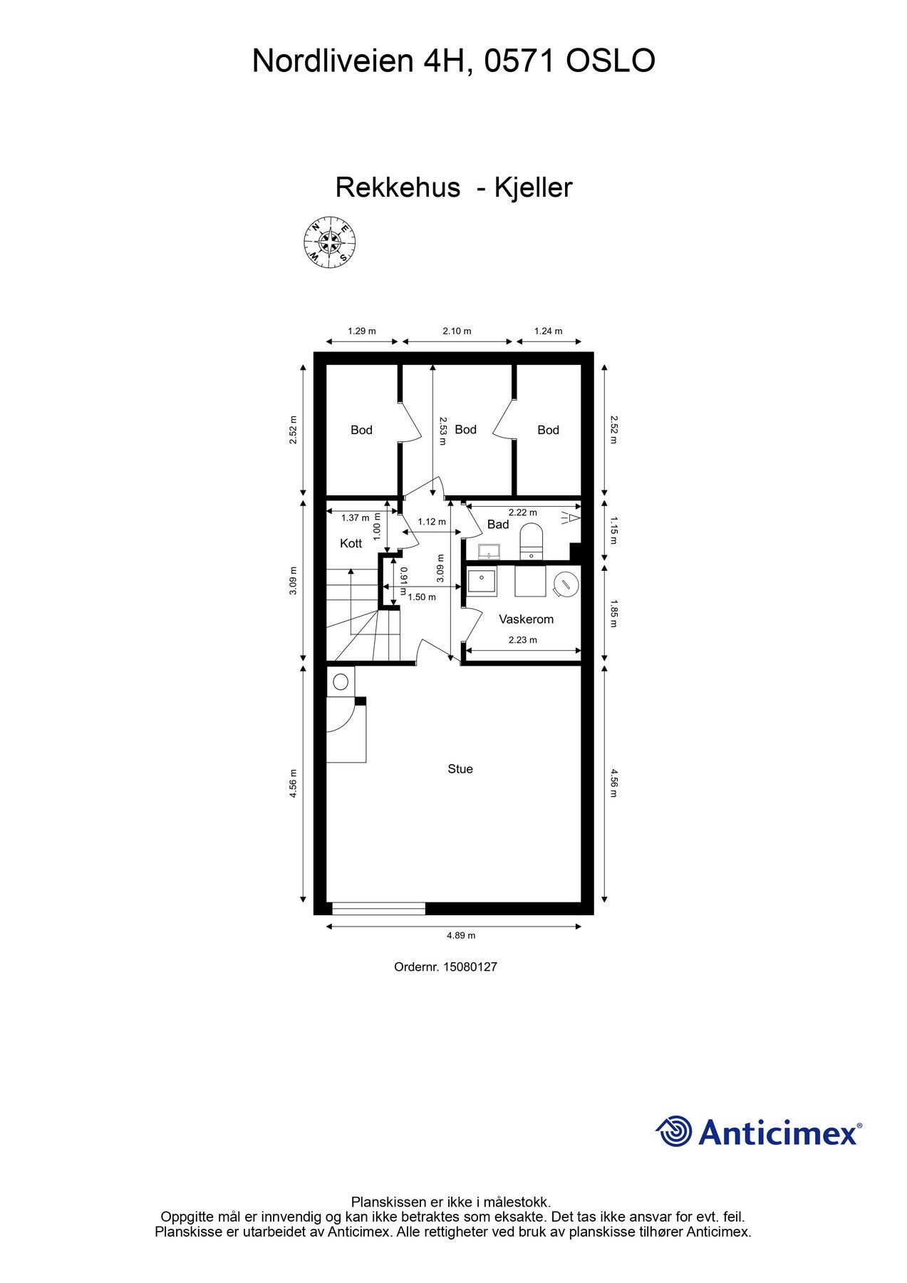 Plantegning kjelleretasje. Galleribilde