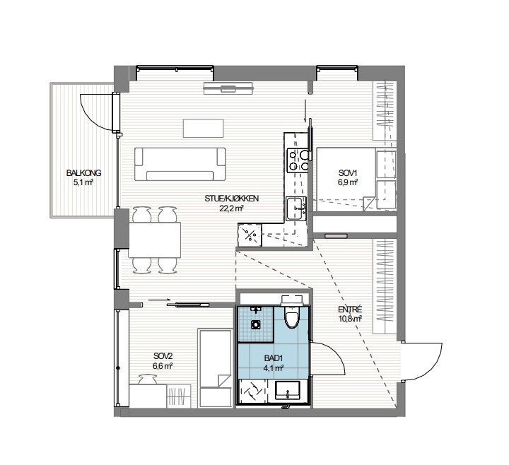 Planløsning SV3-0603. Galleribilde