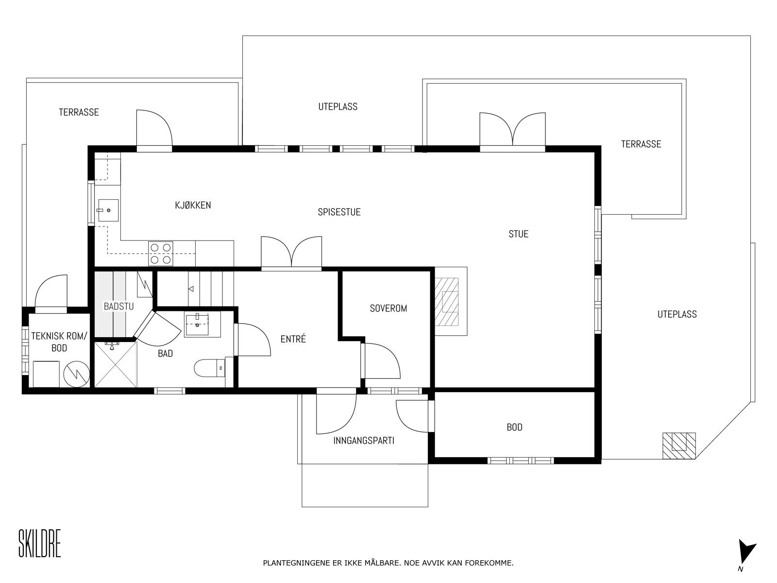 Plantegning 1.etasje Galleribilde