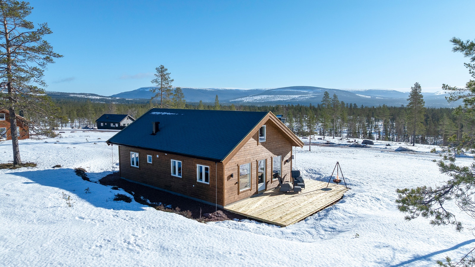 Fjellene i Sälen i bakgrunnen, ca 20 min kjøring Galleribilde