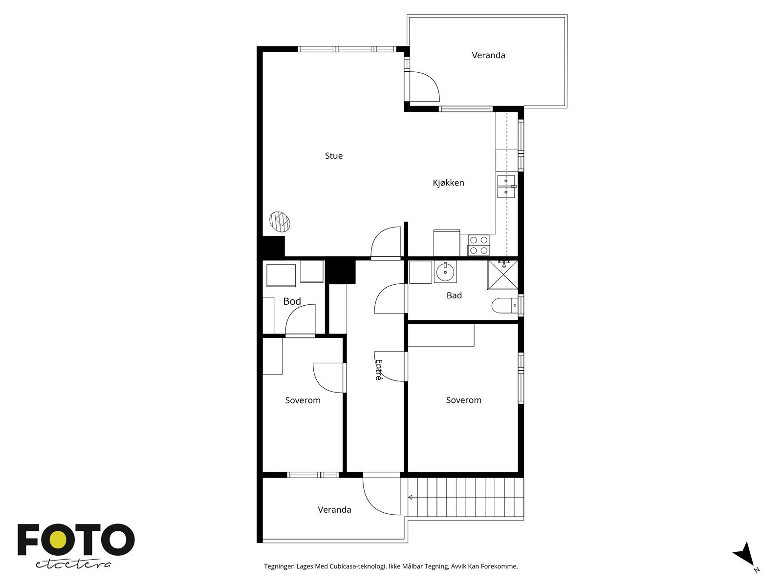 Veiledende plantegning - Ikke målbar Galleribilde