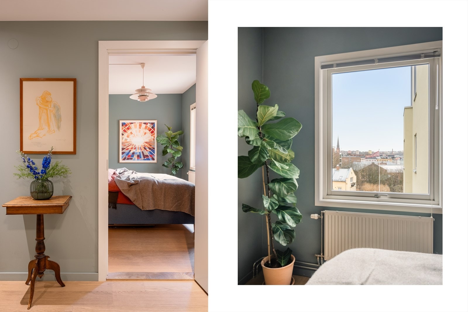 Et stort vindu gir rikelig med naturlig lysinnslipp. Galleribilde