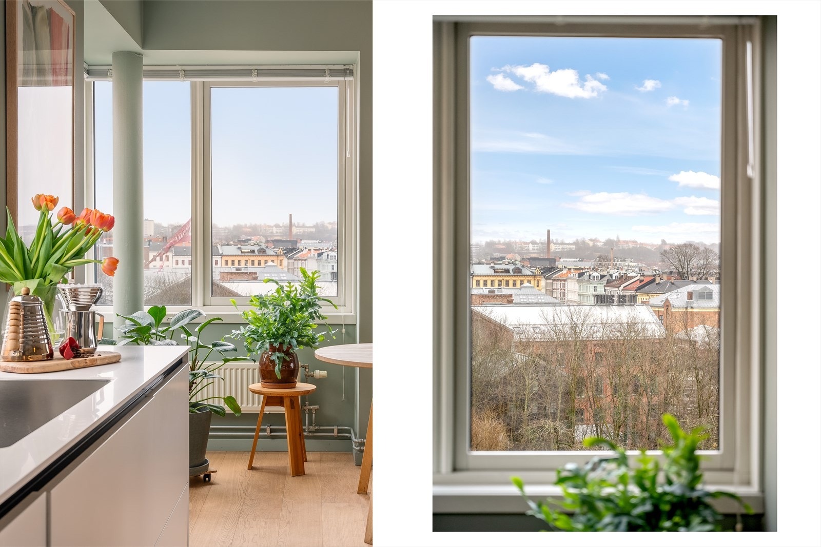 Her kan du nyte utsikten mens middagen står og putrer. Galleribilde