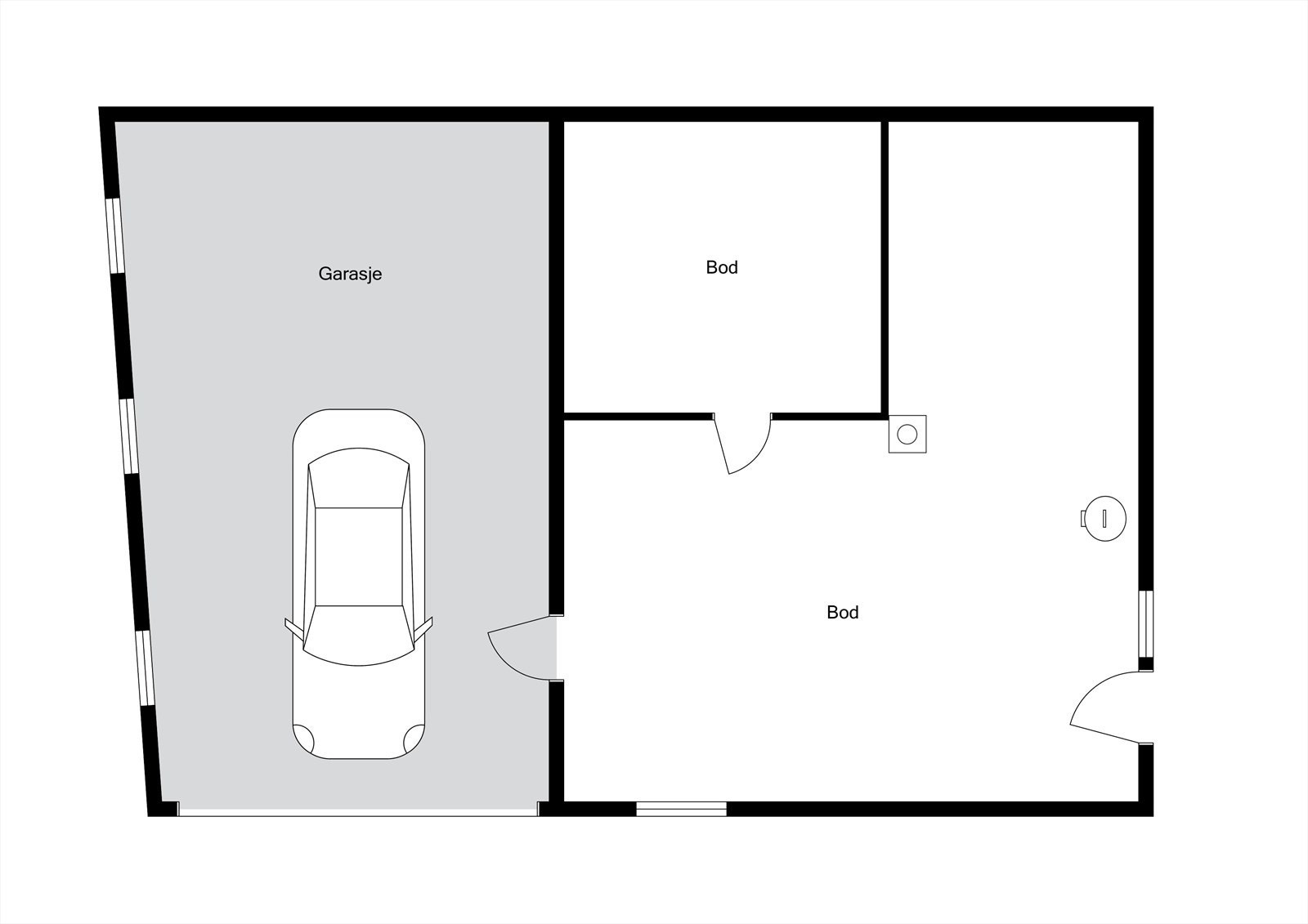 Planløsning kjeller Galleribilde