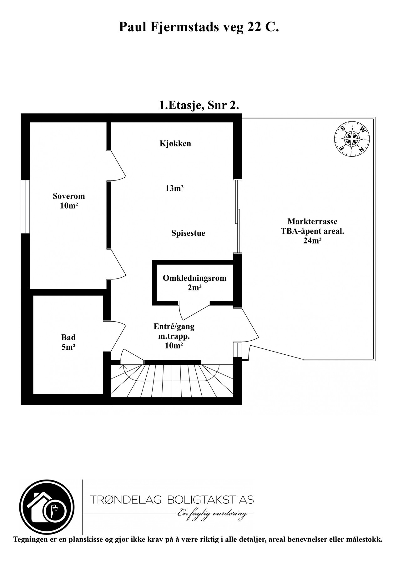 Planskisse 1. etasje. Galleribilde