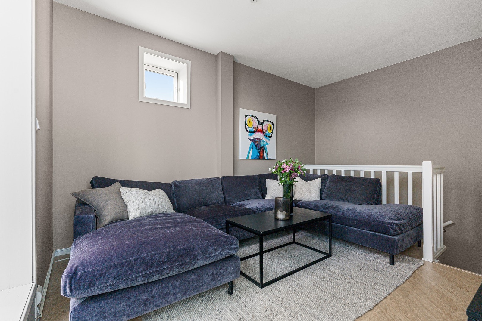 Leiligheten har en gjennomtenkt planløsning som gjør det enkelt å møblere. Galleribilde