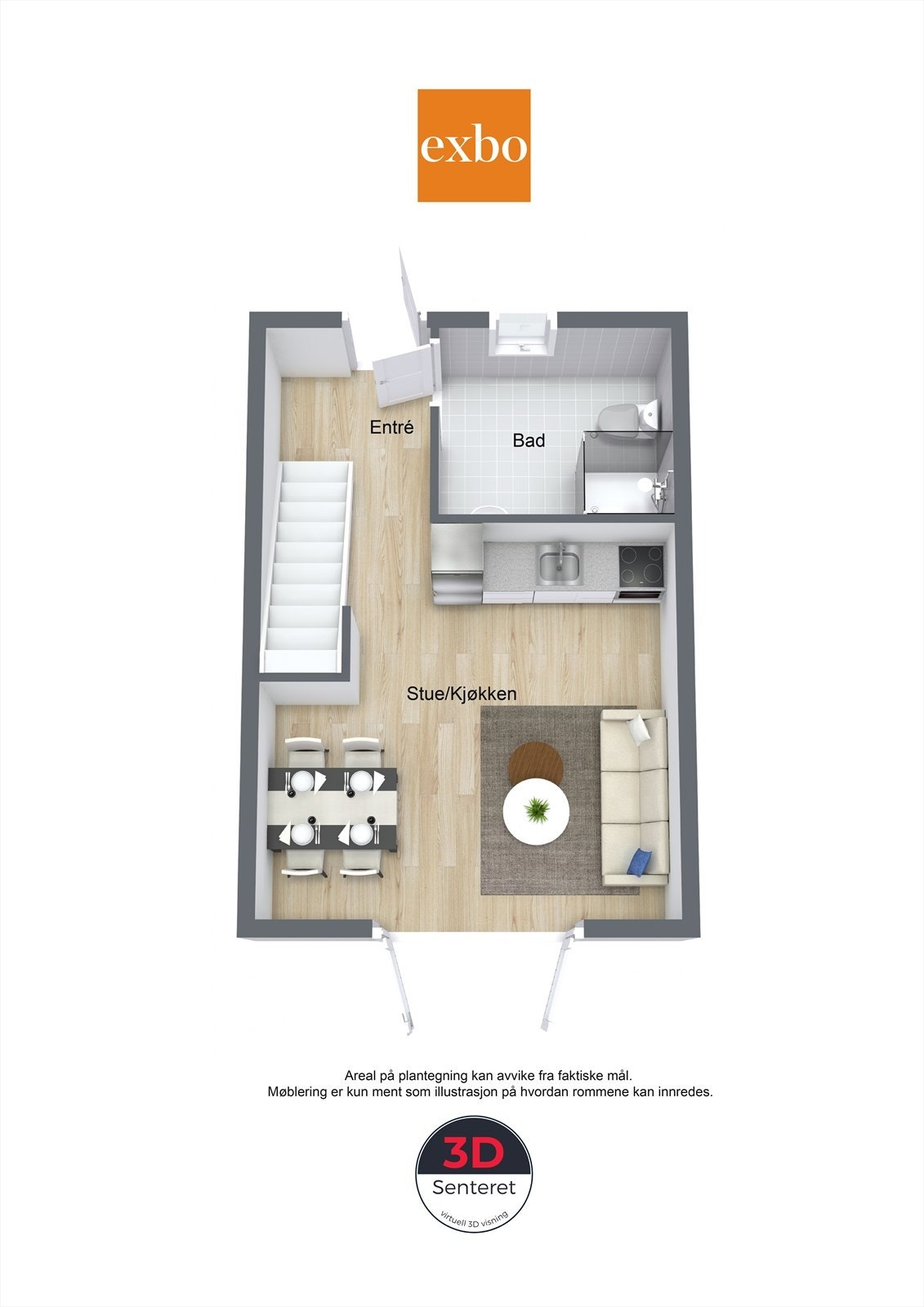 Plantegning 1. etg Galleribilde