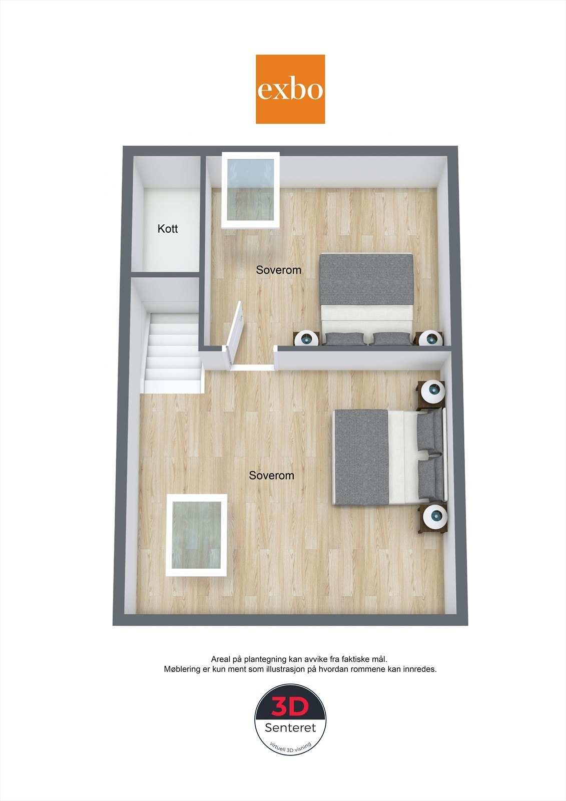 Plantegning loft Galleribilde