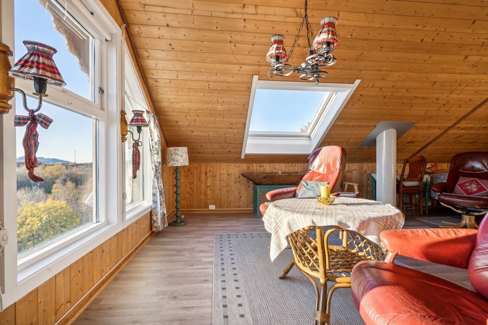 Takvindu som også er rømningsvei ved eventuell brann. Galleribilde