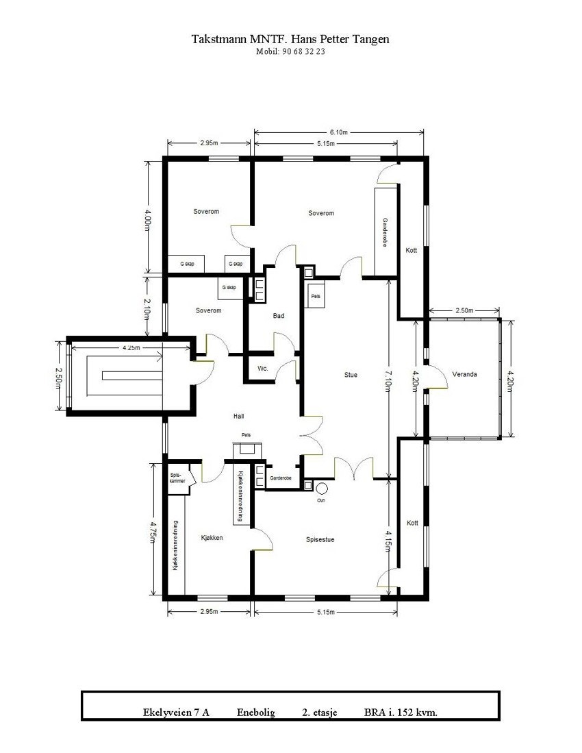 Plantegning 2. etasje Galleribilde