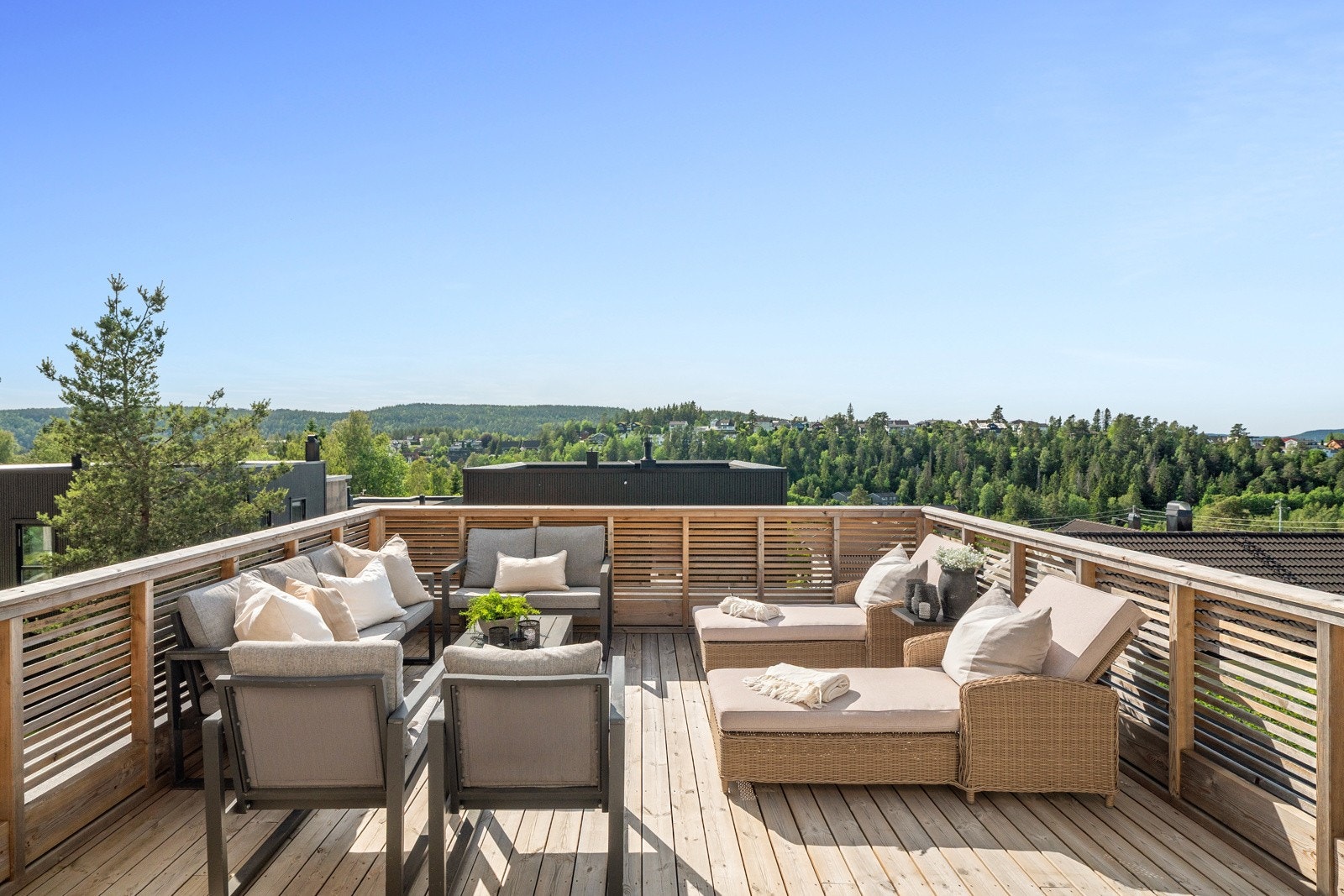 Glimrende solforhold med sol fra tidlig morgen og til sen kveld midtsommers. Galleribilde