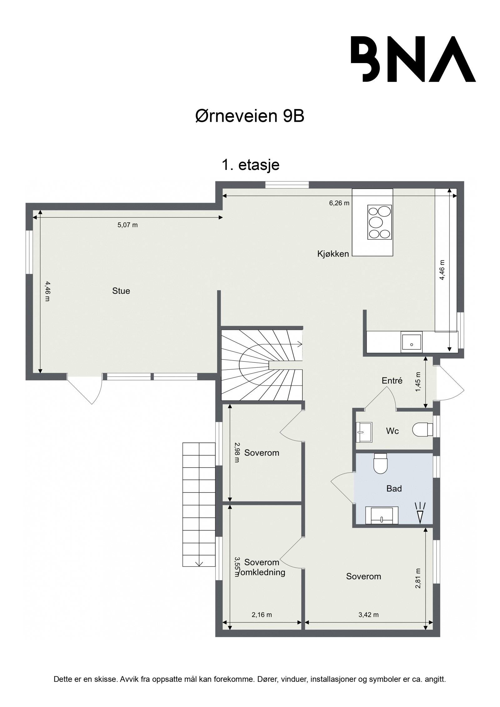 Plantegning - 1. etasje Galleribilde
