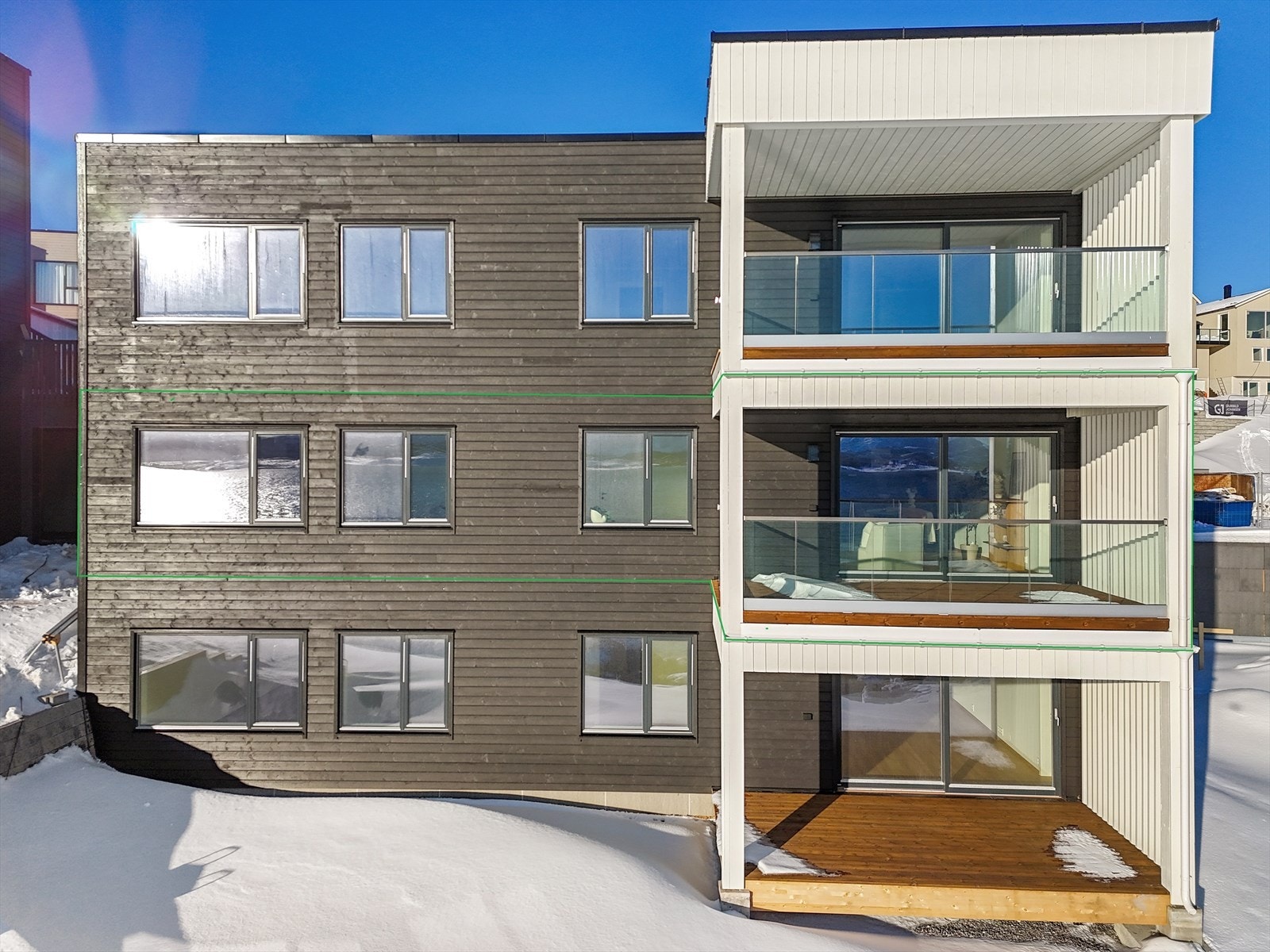 Leiligheten ligger i 2. etasje Galleribilde