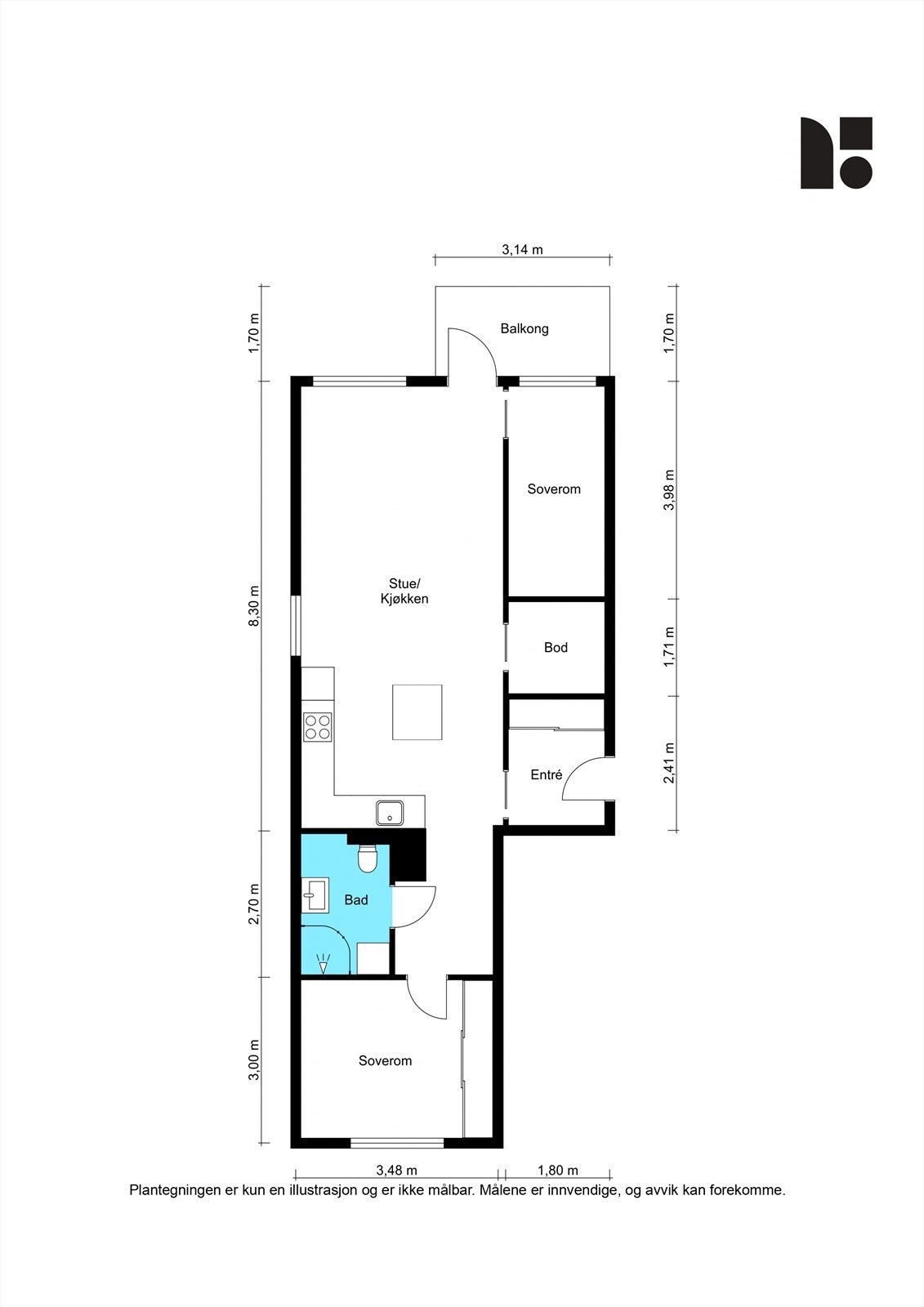 Plantegning Galleribilde