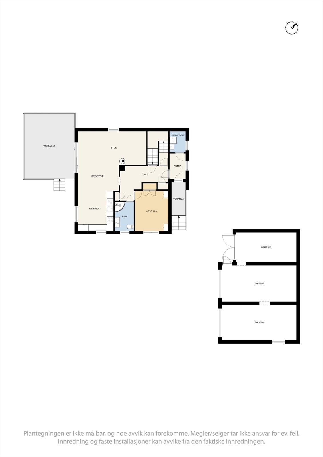Plantegning - 1.etasje Galleribilde