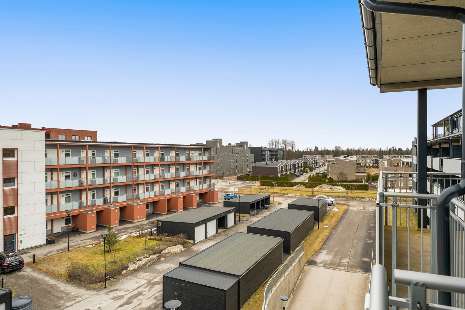 Utsikt fra balkong Galleribilde