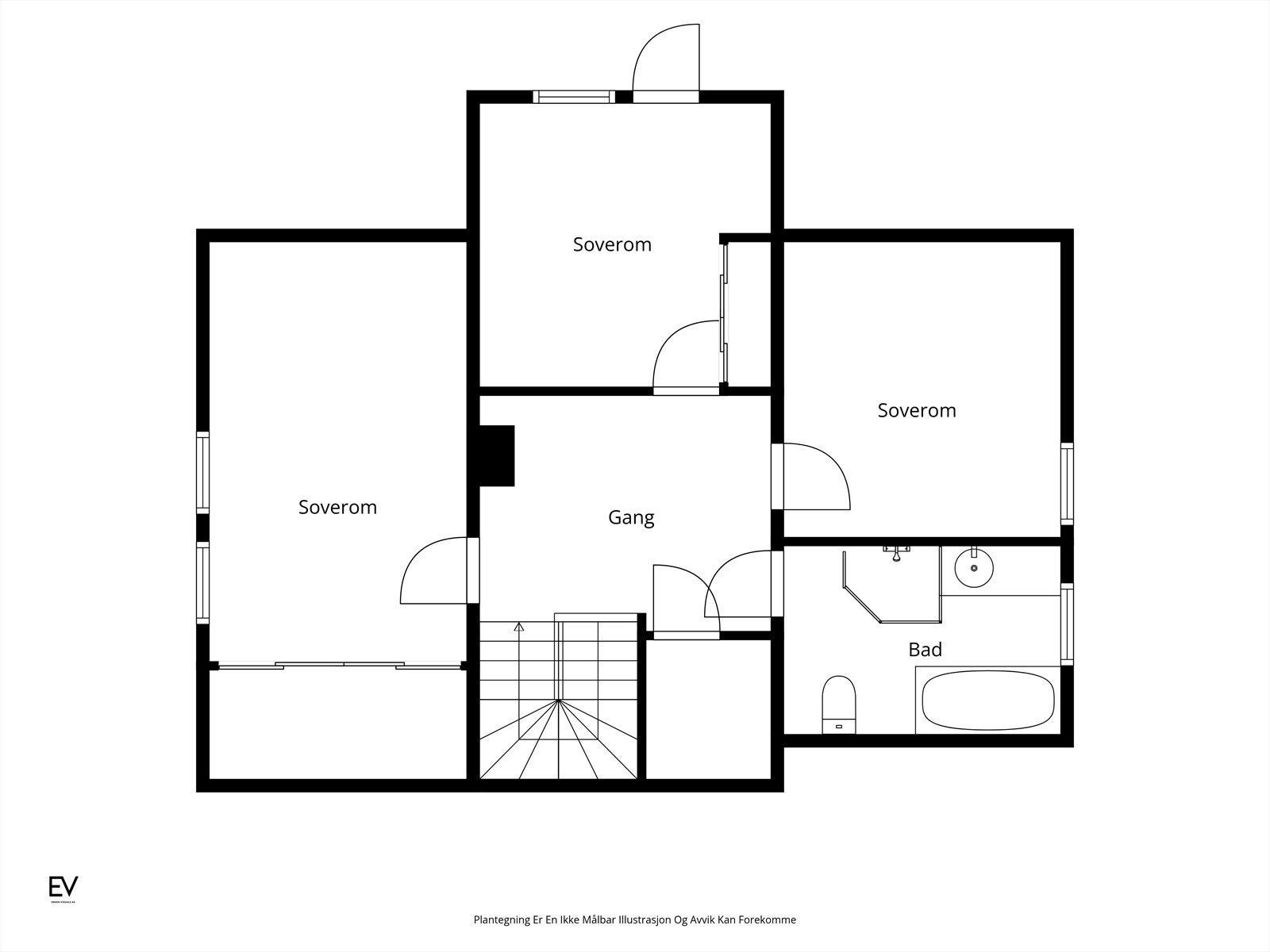 Plantegning 2.etg. Galleribilde
