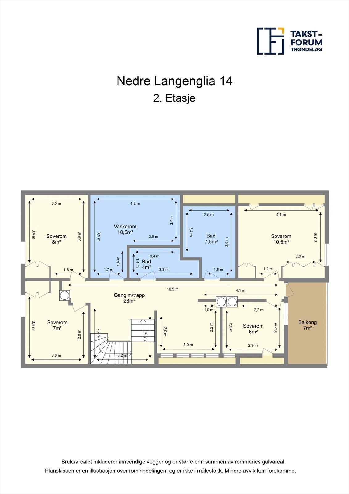 Planskisse 2. etasje Galleribilde