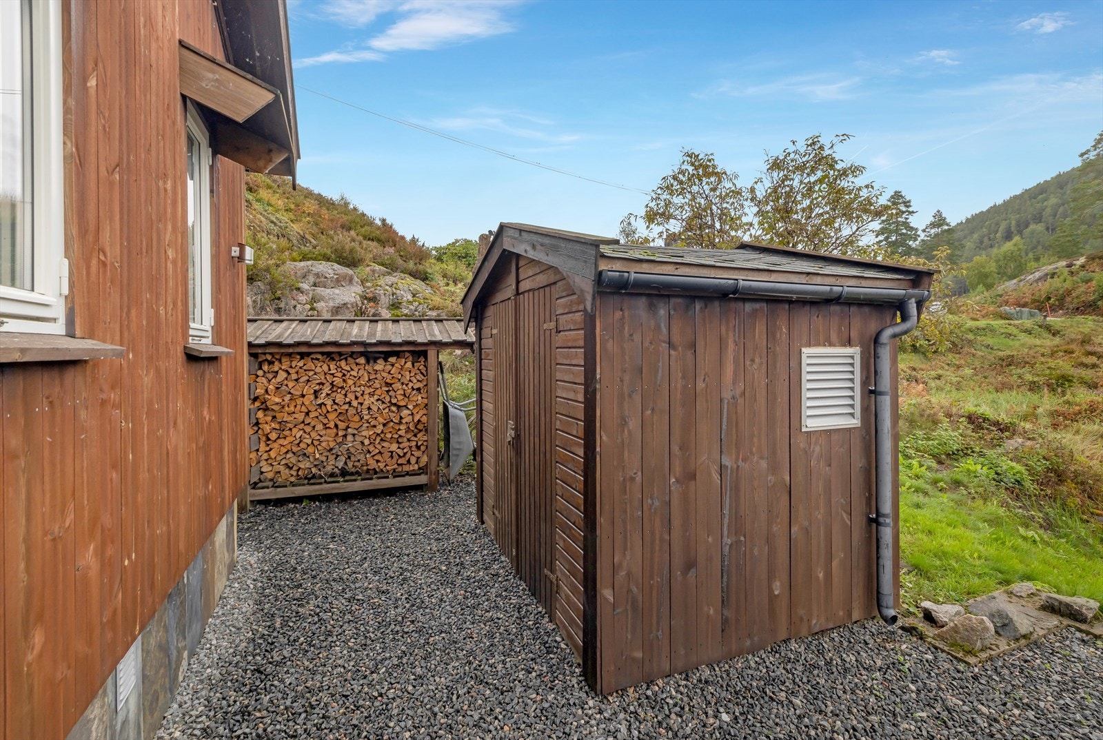 Frittstående redskapsbod. Galleribilde