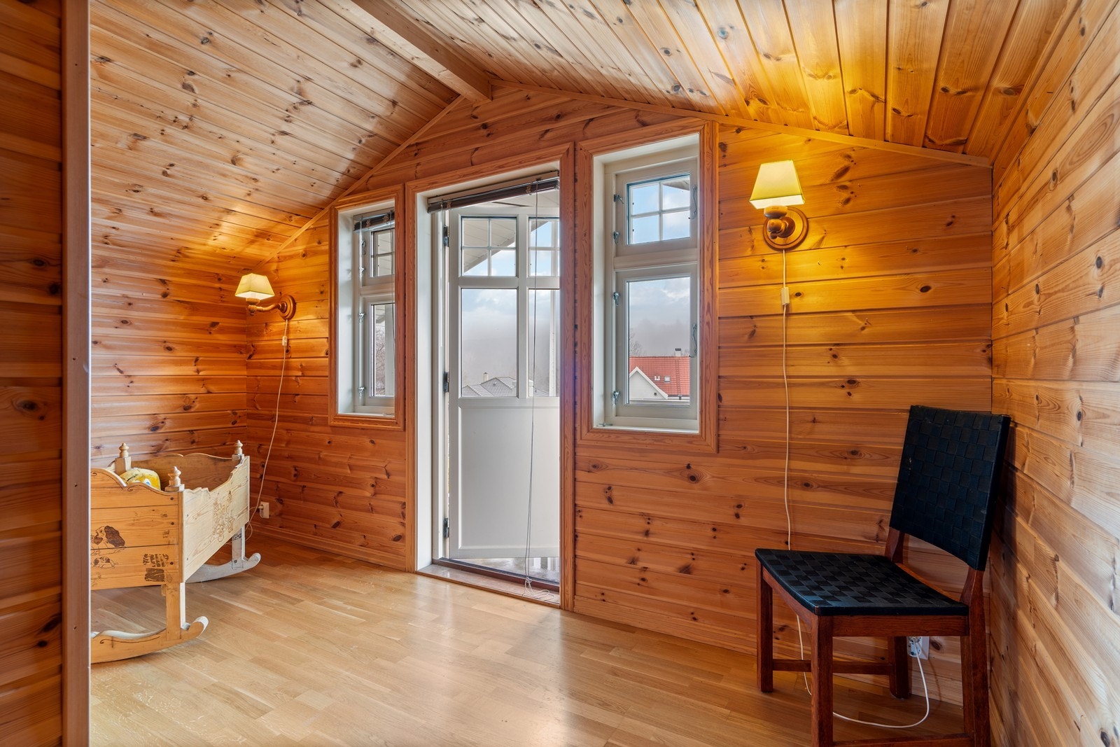 Soverom som har utgang til balkong Galleribilde